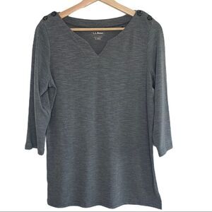 L.L. Bean 3/4 Sleeve Casual Top